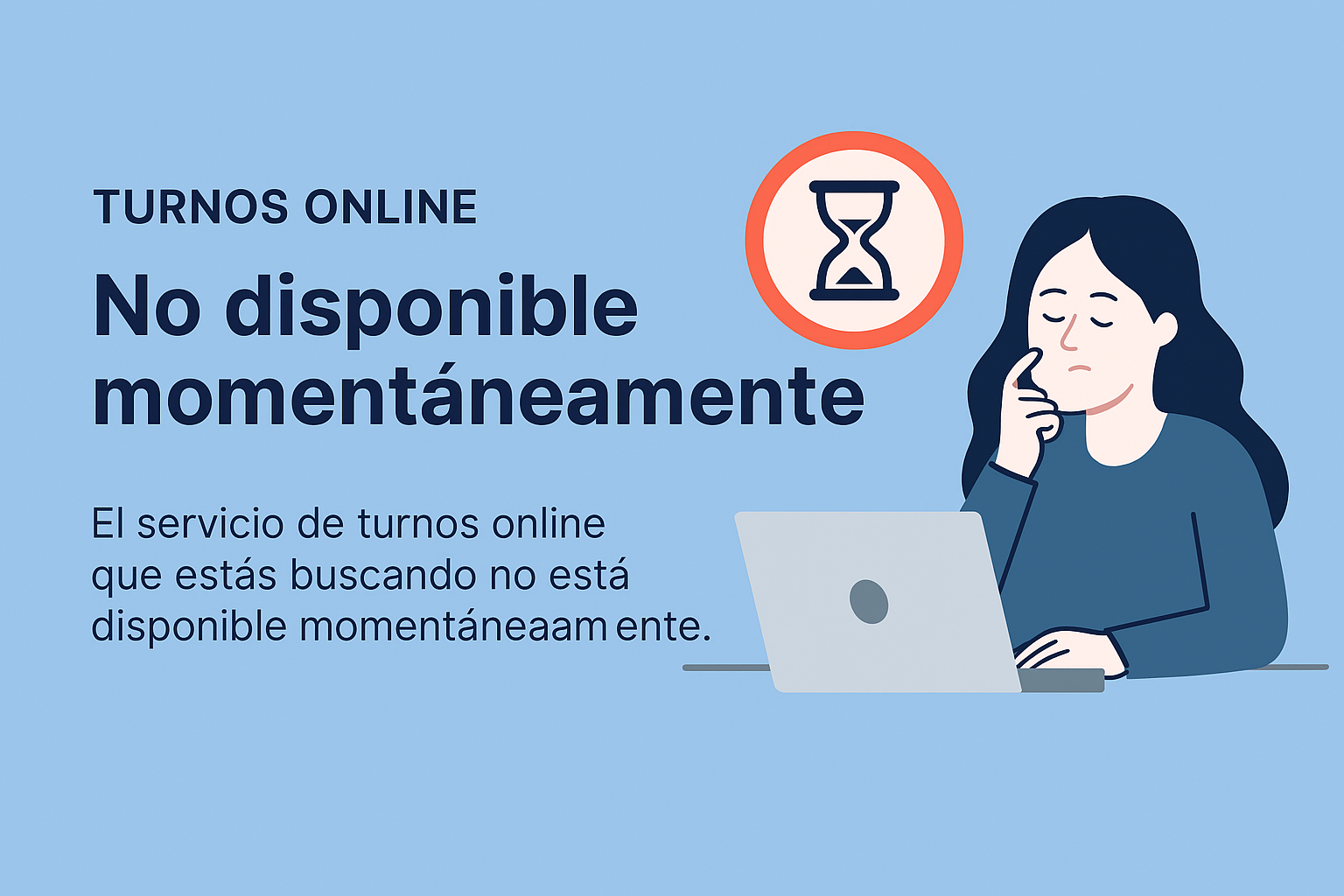 Servicio no disponible momentáneamente